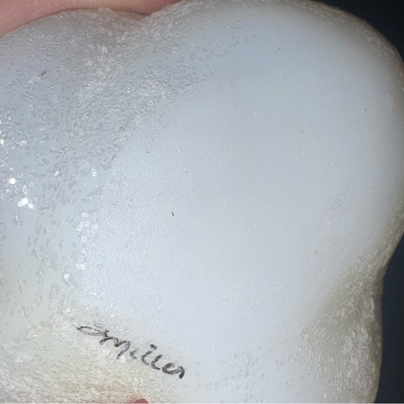 FENTON VTG  RARE GLISTENING WOODS BIRD FIGURINE signed  HIGHLY Collectible - Picture 10 of 10